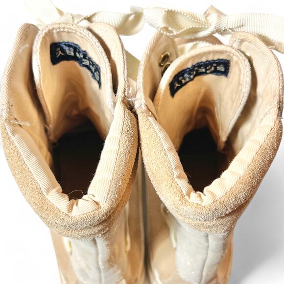 Sperry Top-Sider‎ Acklins Y2K Womens 6 Gold Camo Leather Lace-up High Top Boots - Picture 8 of 11